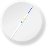 電凝切割器（138mm/45°鎢針電極）